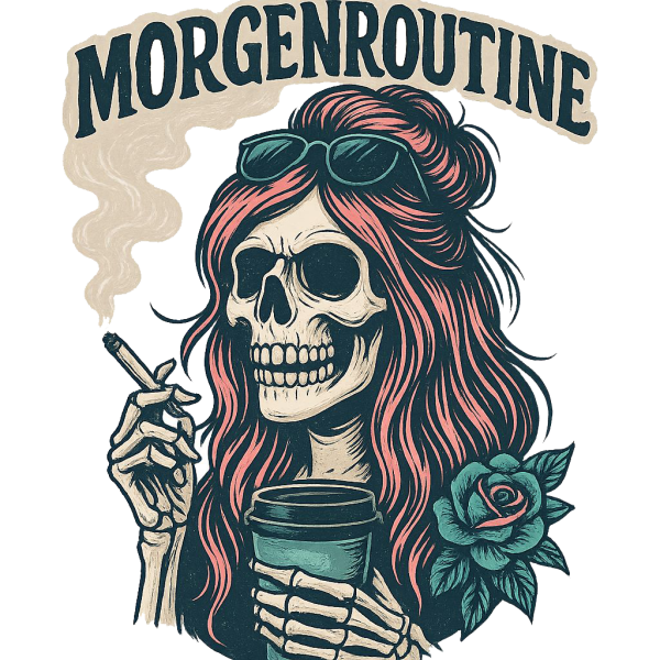 Keramikbecher "Morgenroutine"